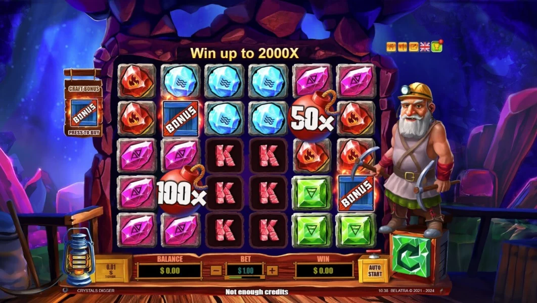 Crystals Digger pokie review