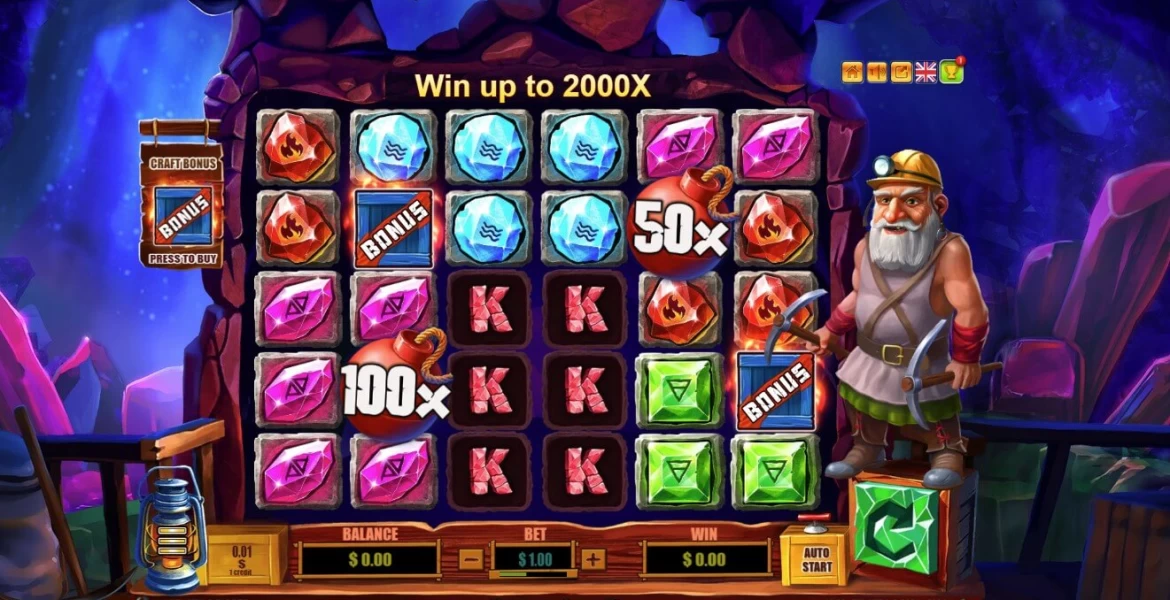 Play in Crystals Digger by Belatra for free now | SmartPokies