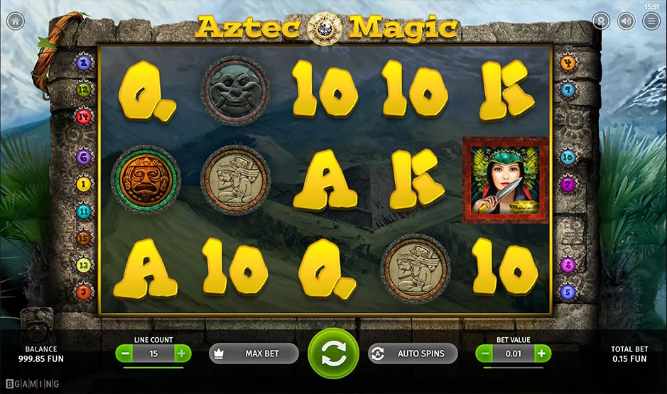 Aztec magic slot by bgaming