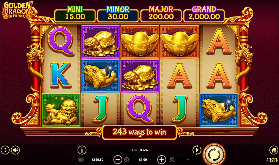 golden dragon inferno from betsoft