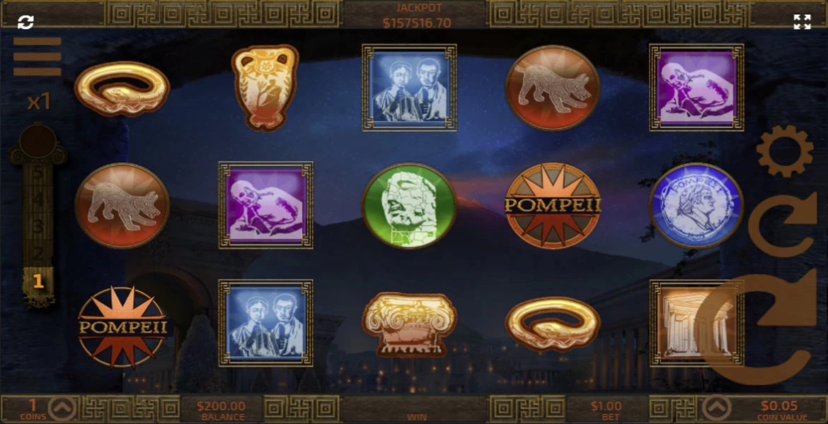 pompeii slot machine by aristocrat