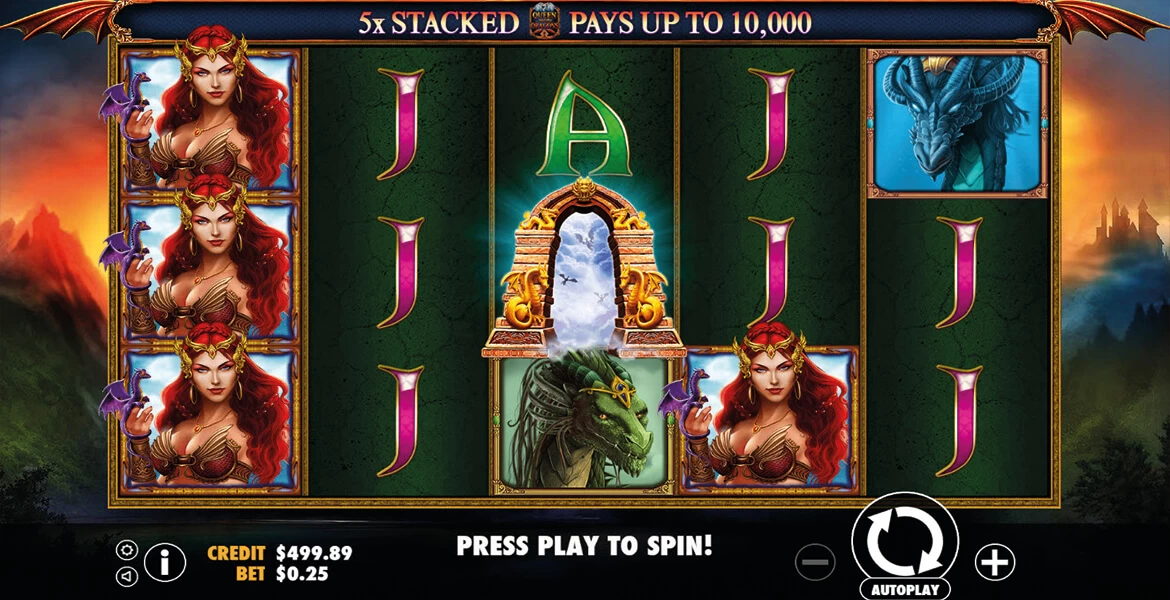 Play in Queen and the Dragons by IGTech for free now | SmartPokies