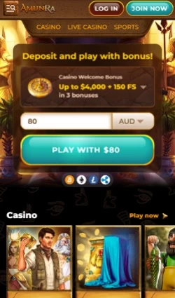 AmunRa Casino Mobile