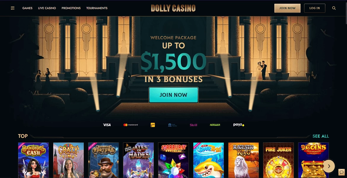dolly casino main page