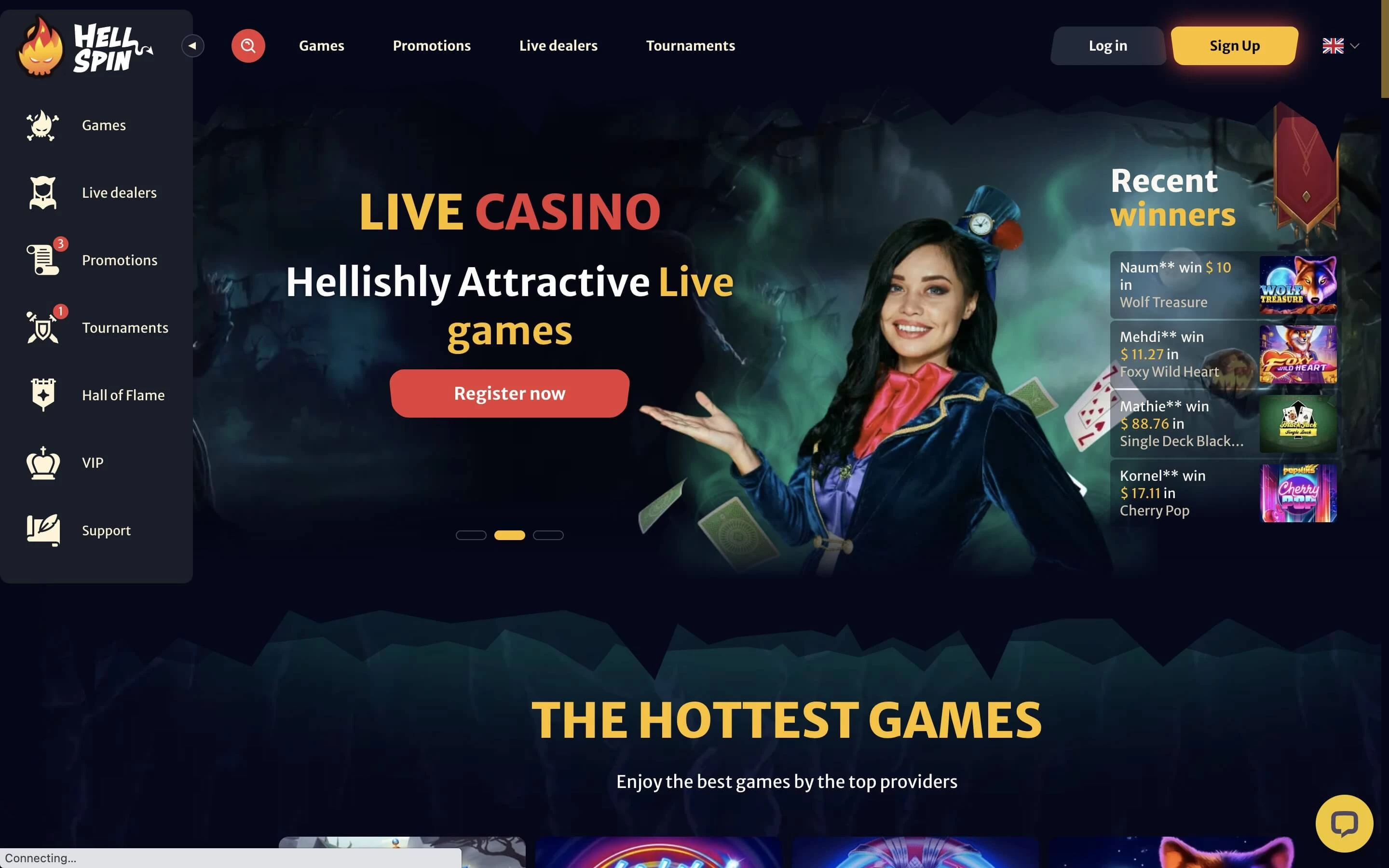 HellSpin Casino login