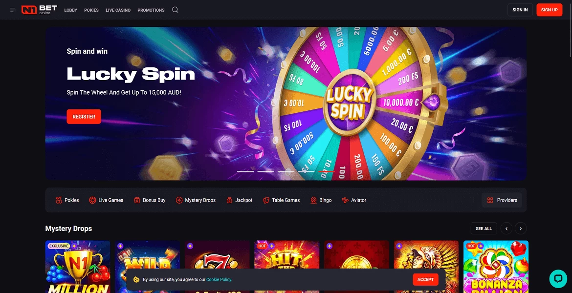 n1bet casino main page