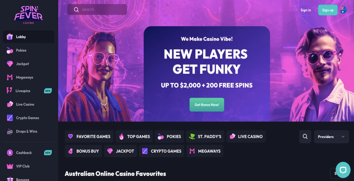 spinfever main page