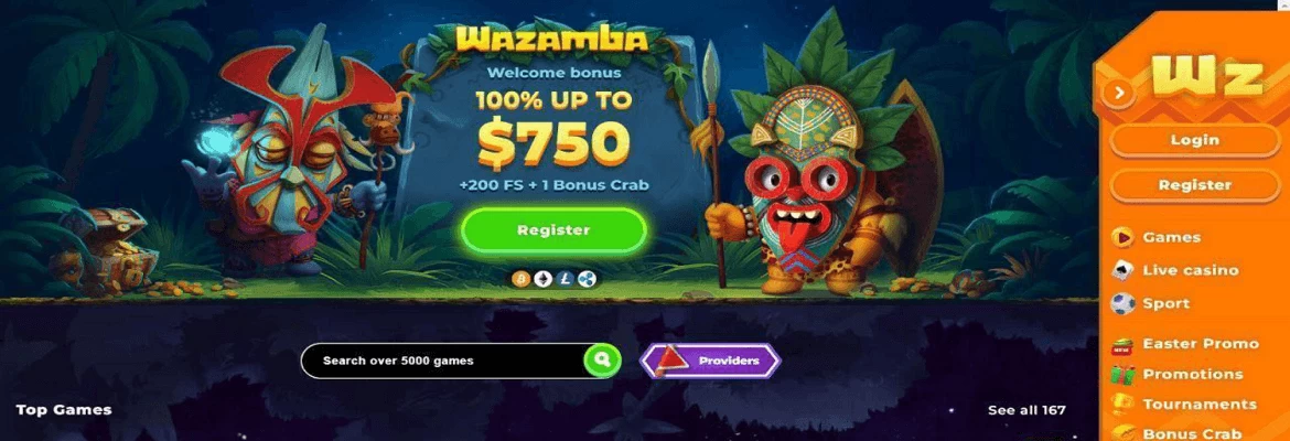 wazamba casino login