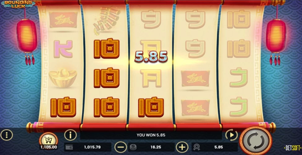 bounding luck slot machine
