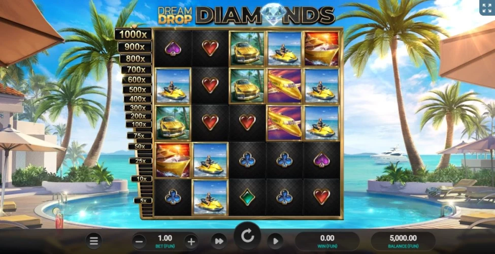 dream drop diamonds slot by relax gaming