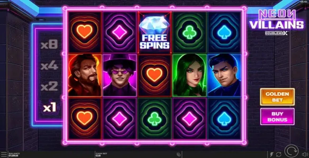 Play in Neon Villains by Yggdrasil for free now | SmartPokies