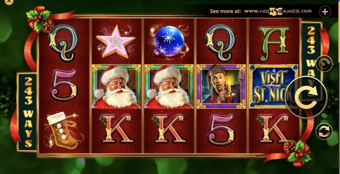 Play in A Visit from St. Nick by High 5 Games for free now | SmartPokies