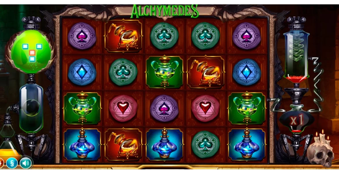 Play in Alchymedes for free now | SmartPokies
