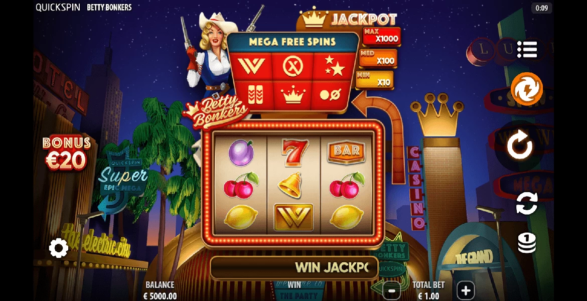 Play in Betty Bonkers by Quickspin for free now | SmartPokies