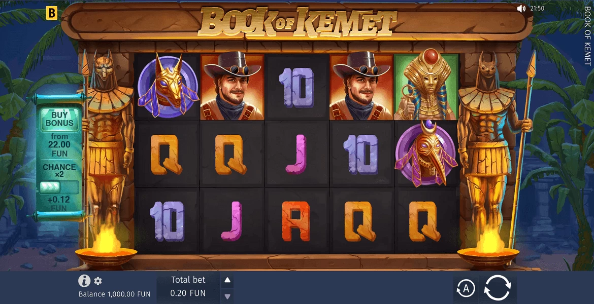 Play in Book of Kemet by BGAMING for free now | SmartPokies