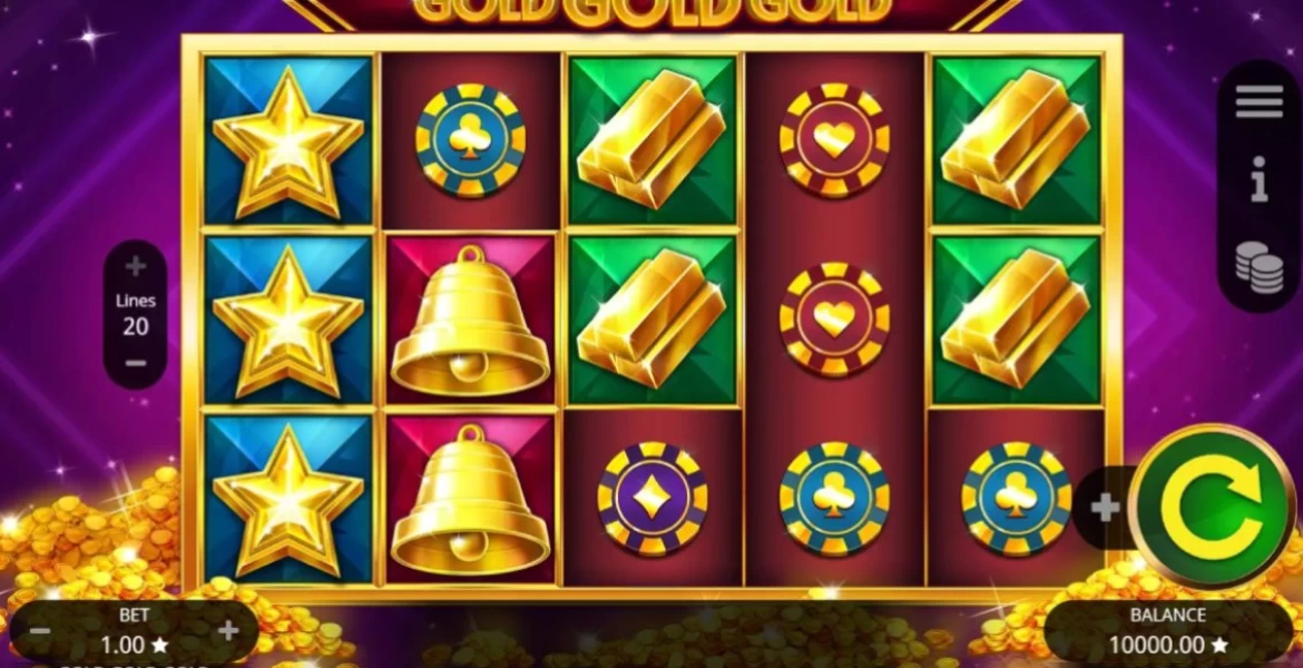 Play in Gold Gold Gold by Booming Games for free now | SmartPokies