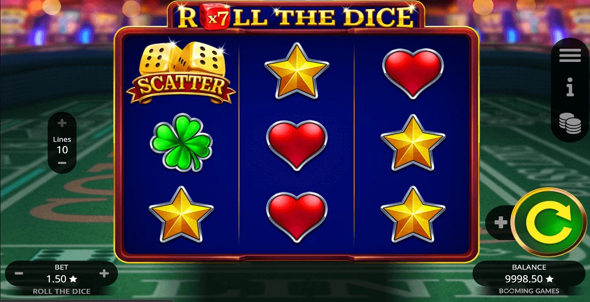 Play in Roll the Dice by Booming Games for free now | SmartPokies